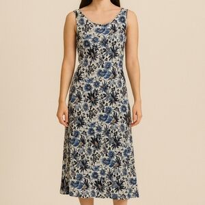 Northern Reflections 90's Floral Maxi Dress